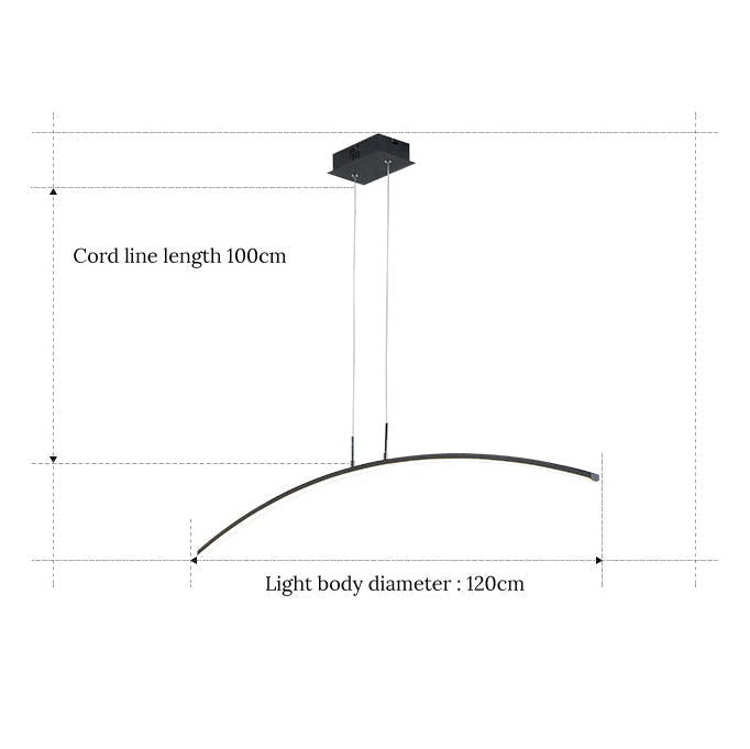 Lampe à suspension arc