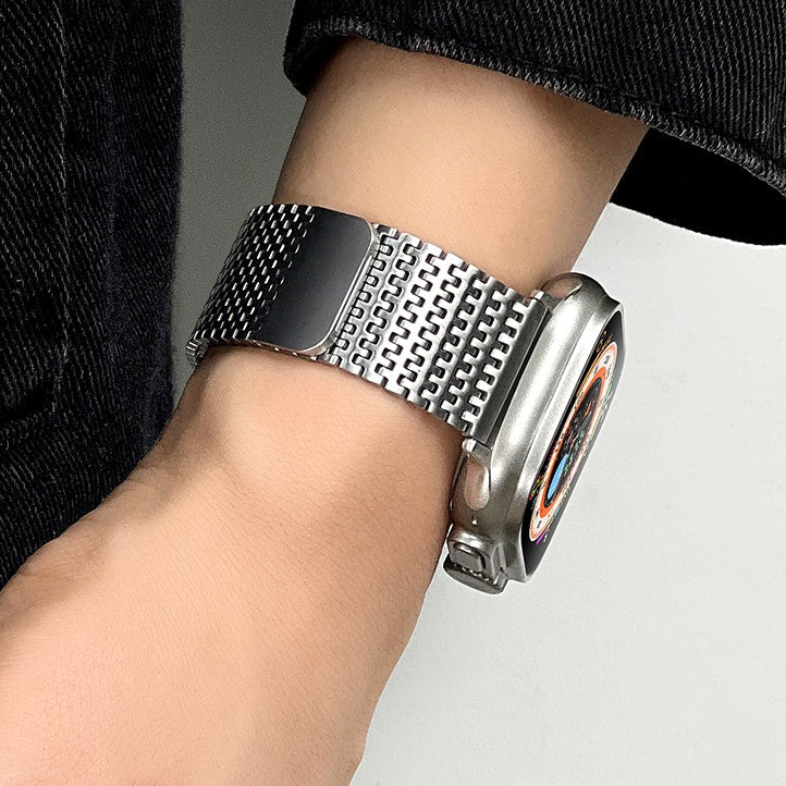 Bracelet magnétique design en acier inoxydable pour Apple Watch