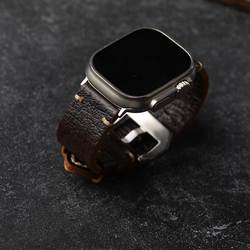 Vintage Horween Leather Strap For Apple Watch