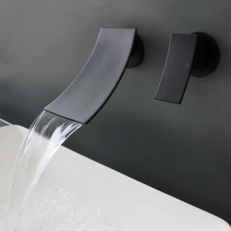 Torneira de Lavabo de Parede com Monocomando em Estilo Cascata Moderna