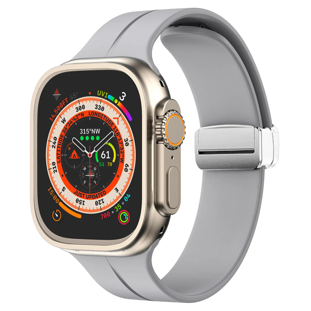 Magnetisk silikonrem för Apple Watch