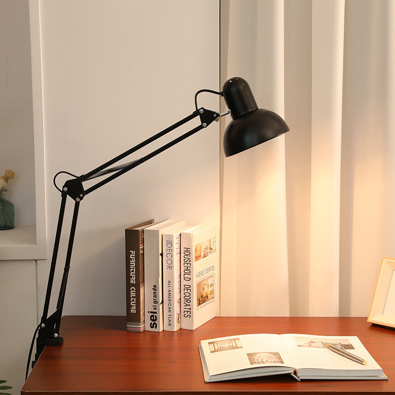 Moderne minimalistische ausziehbare Langarm-Klemmlampe aus ABS mit 1 Licht für das Schlafzimmer