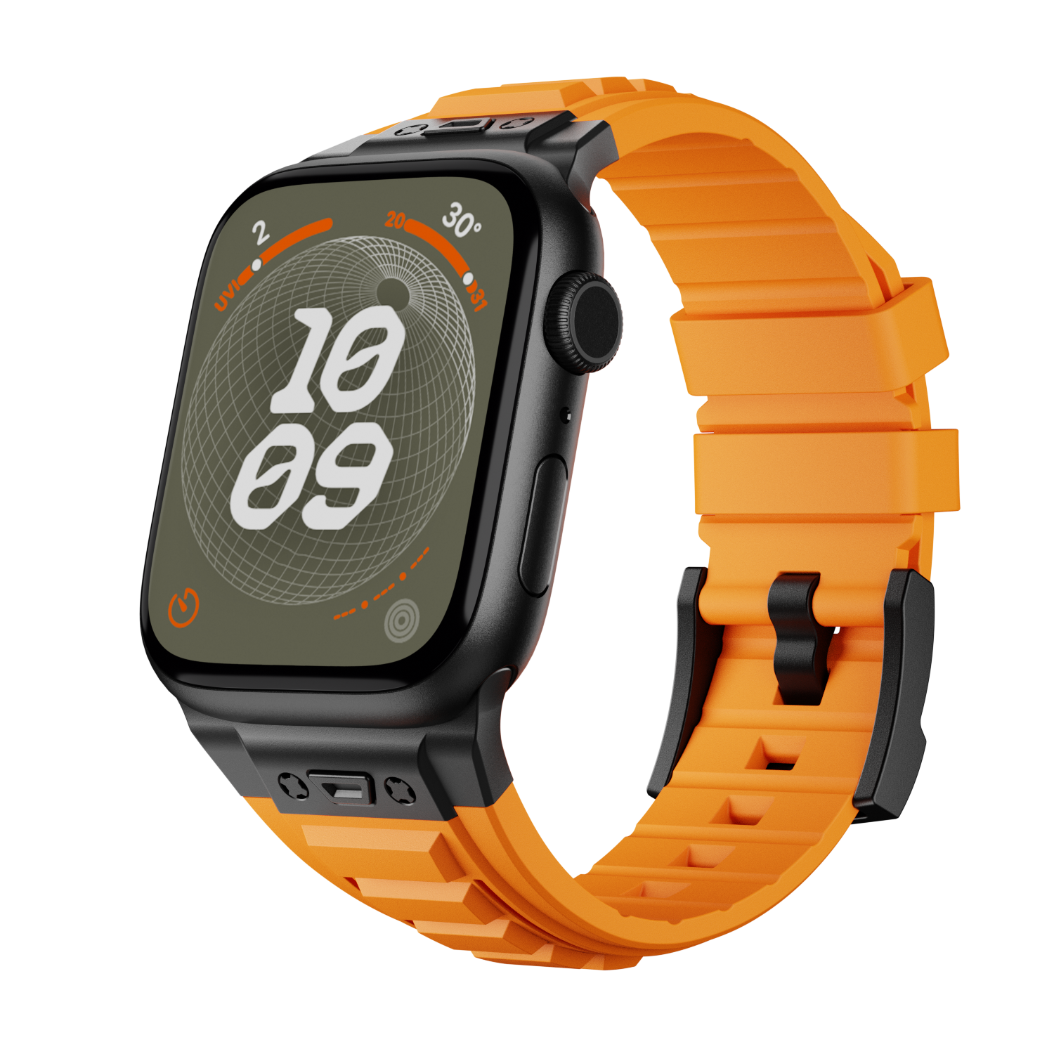 BD005 Banda Táctica de Silicona para Apple Watch