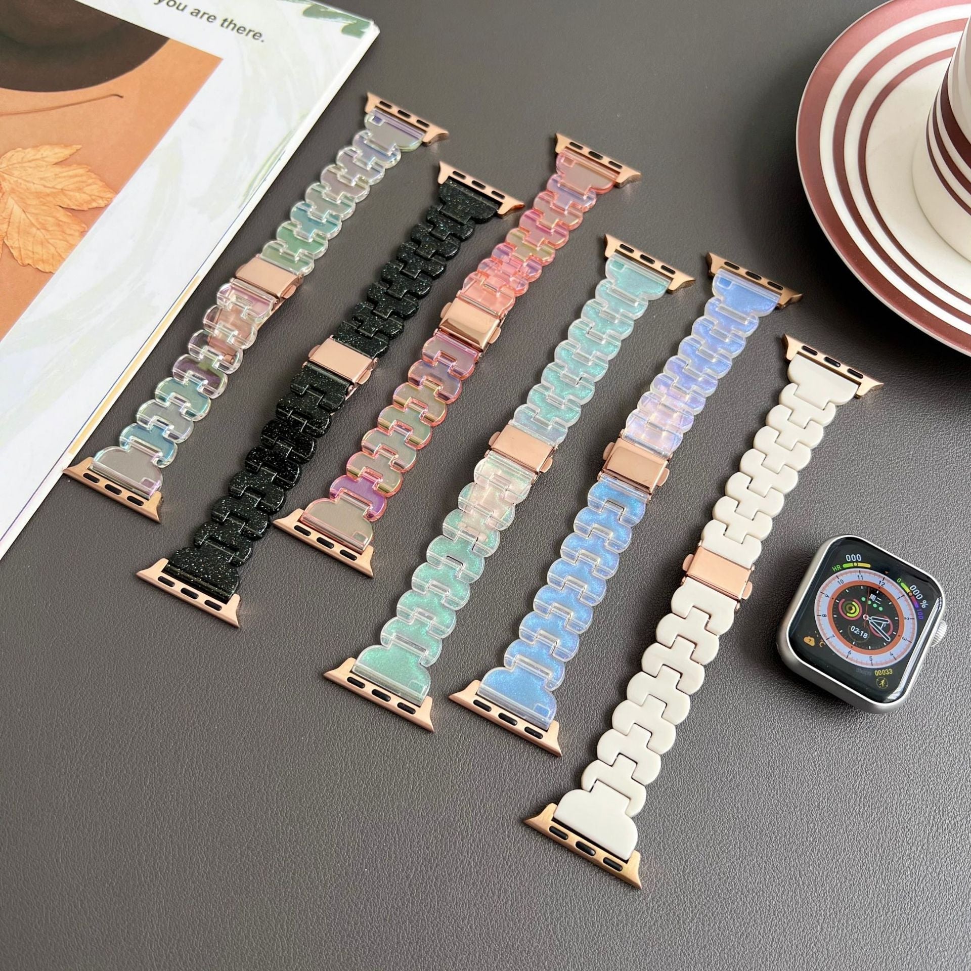 Cinturino in resina petalo per Apple Watch