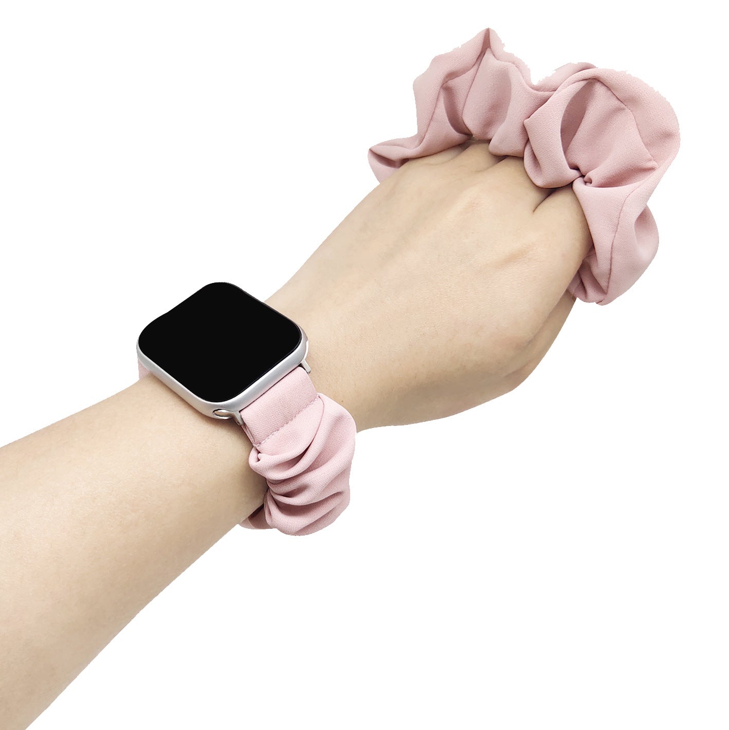 Banda de pelo rota de seda suave de moda para Apple Watch