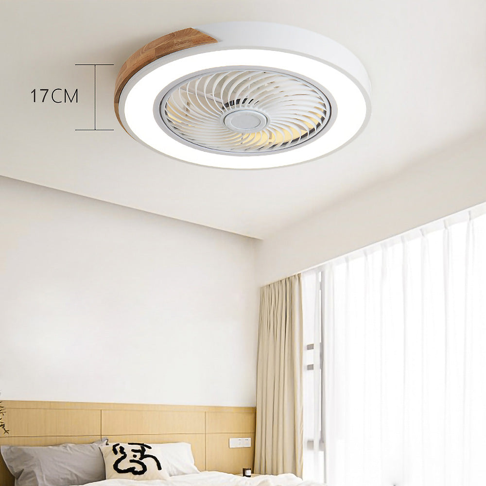 Wood Ceiling Fans With LED Lights