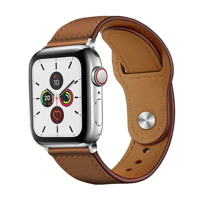 Leren lusband voor Apple Watch