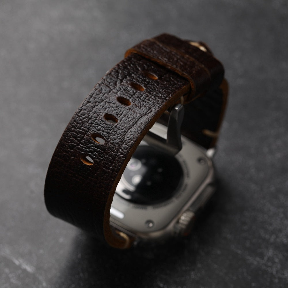 Vintage Horween Leather Strap For Apple Watch