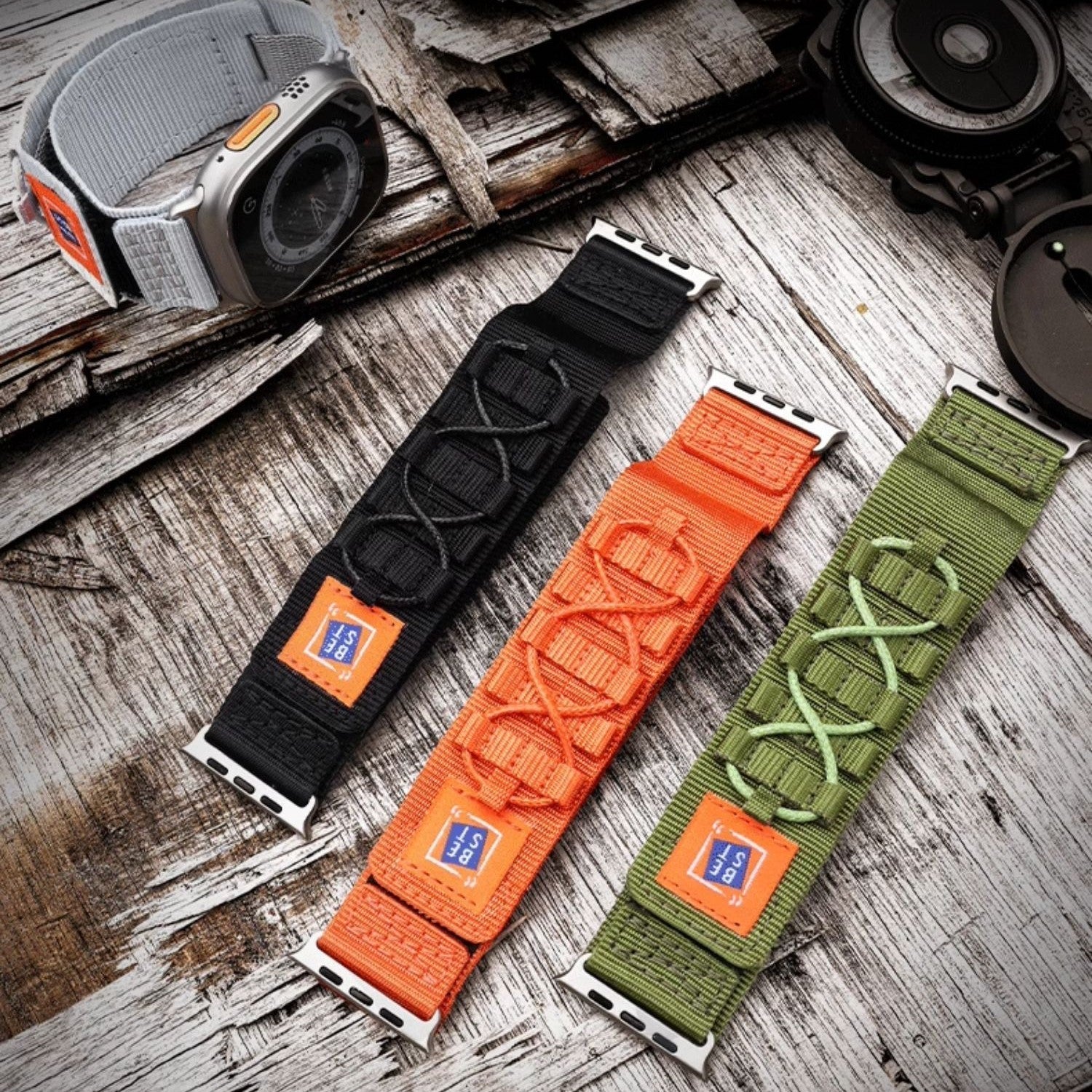 Taktisches Outdoor-Nylonarmband für Apple Watch