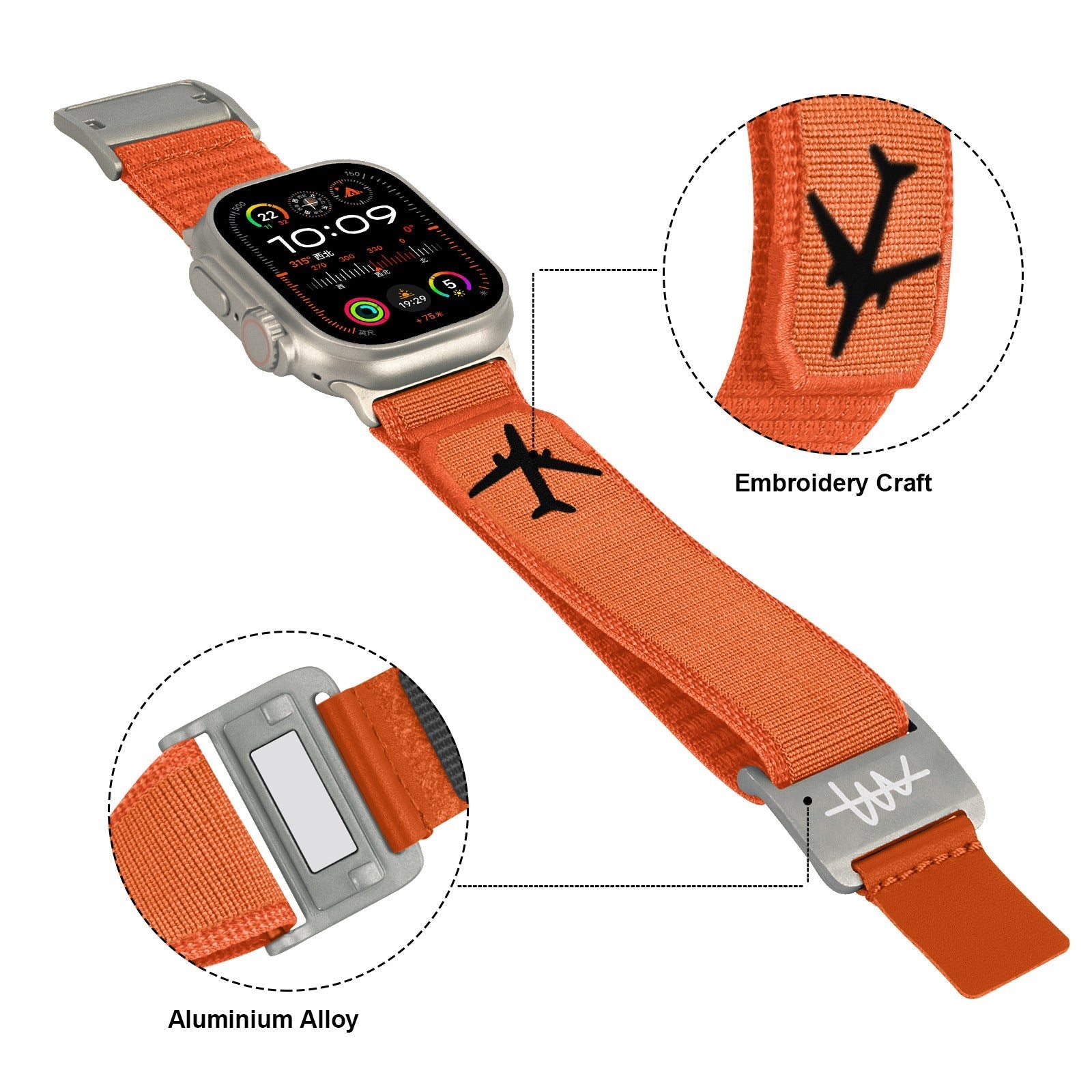 Alpine Magnetic Nylon Strap For Apple Watch