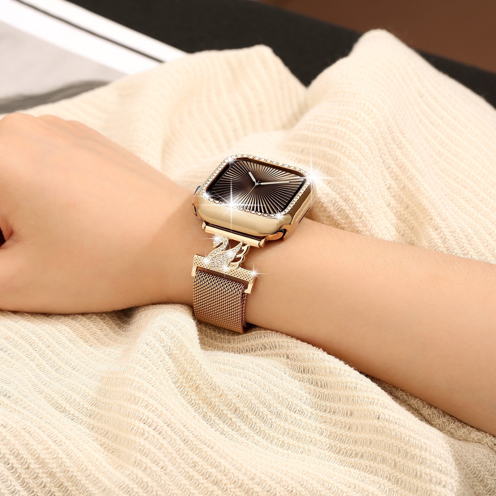 Bracelet Milanese Little Swan pour Apple Watch