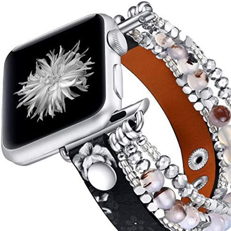 Helmiranneke Apple Watch -rannekkeelle