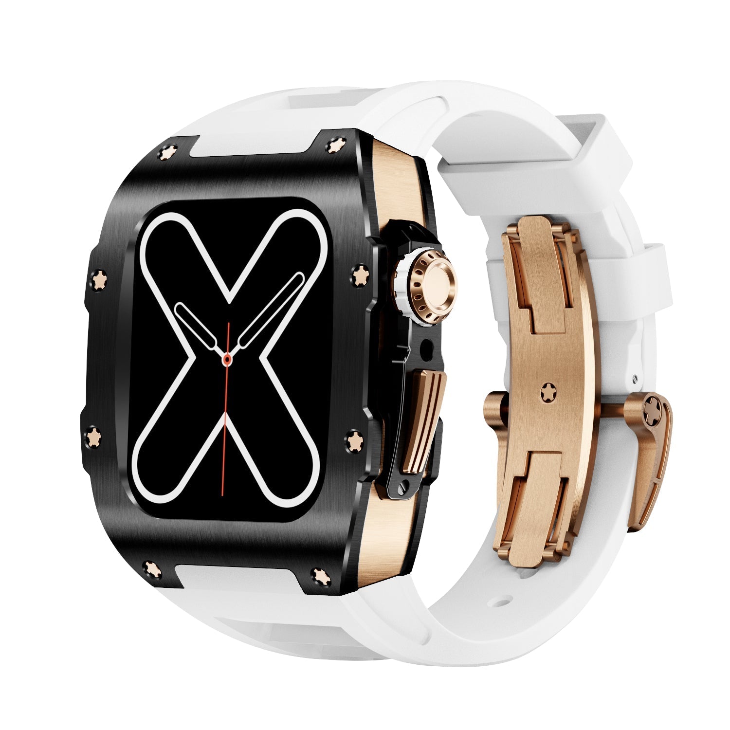 Série RM 9009 - Caixa de Apple Watch Preto e Dourado