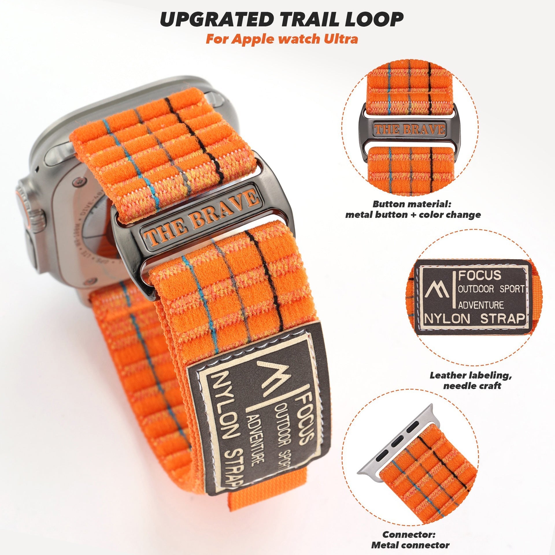 FOCUS Trail Loop Nylon Band För Apple Watch