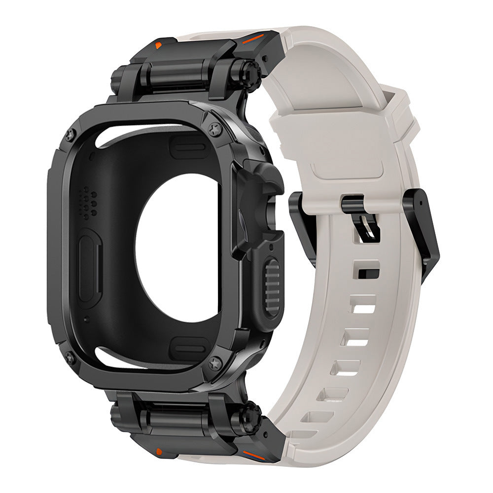 Funda 2 en 1 Explorer Tactical de goma flúor + TPU + PC para Apple Watch