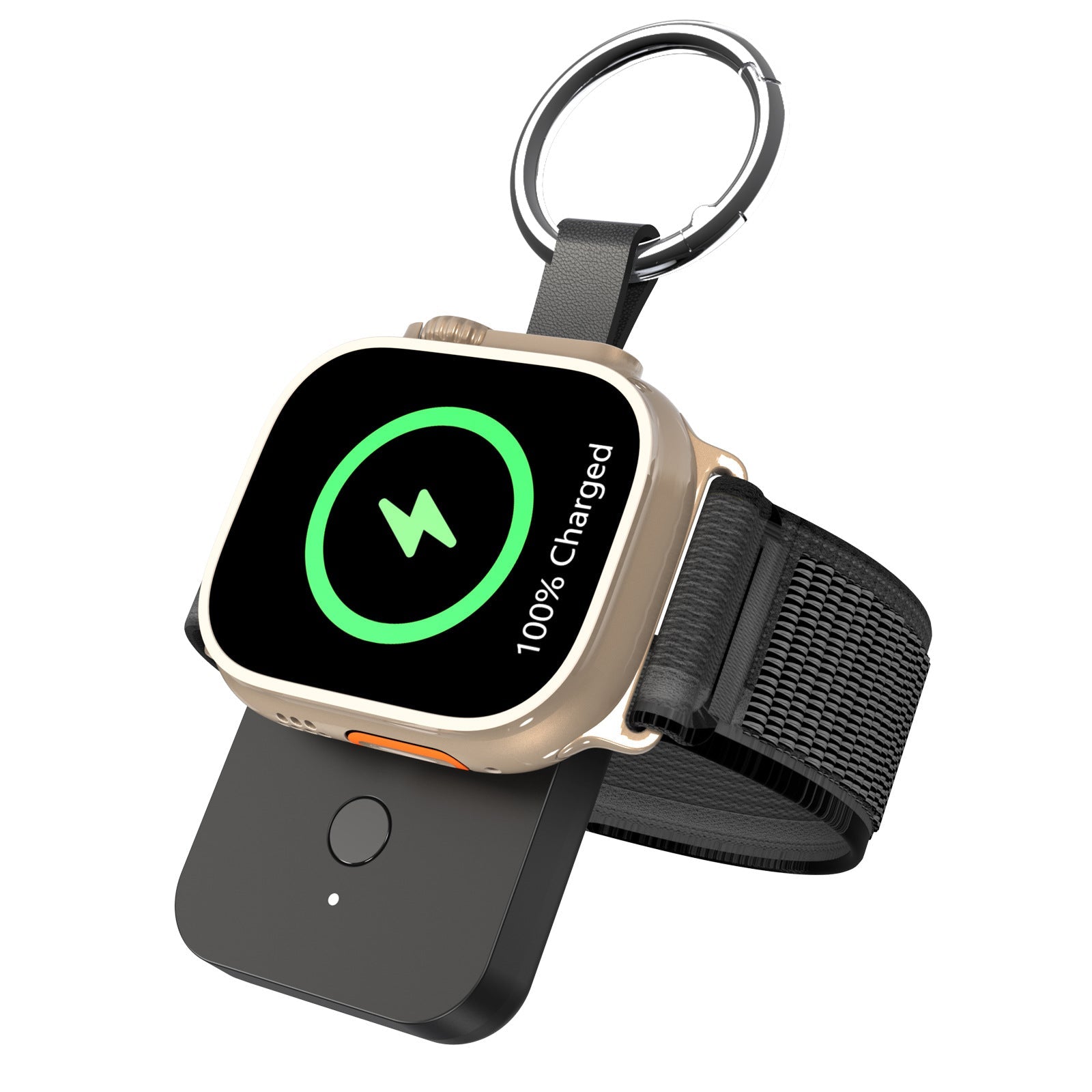 Smart Nøkkelring Power Bank Hurtiglading for Apple Watch / Samsung Watch