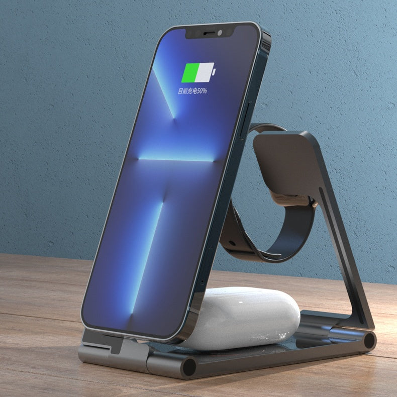 T25-3in 1 Wireless Charging Station For Apple Watch & iPhone