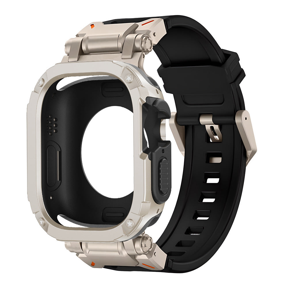 Funda 2 en 1 Explorer Tactical de goma flúor + TPU + PC para Apple Watch