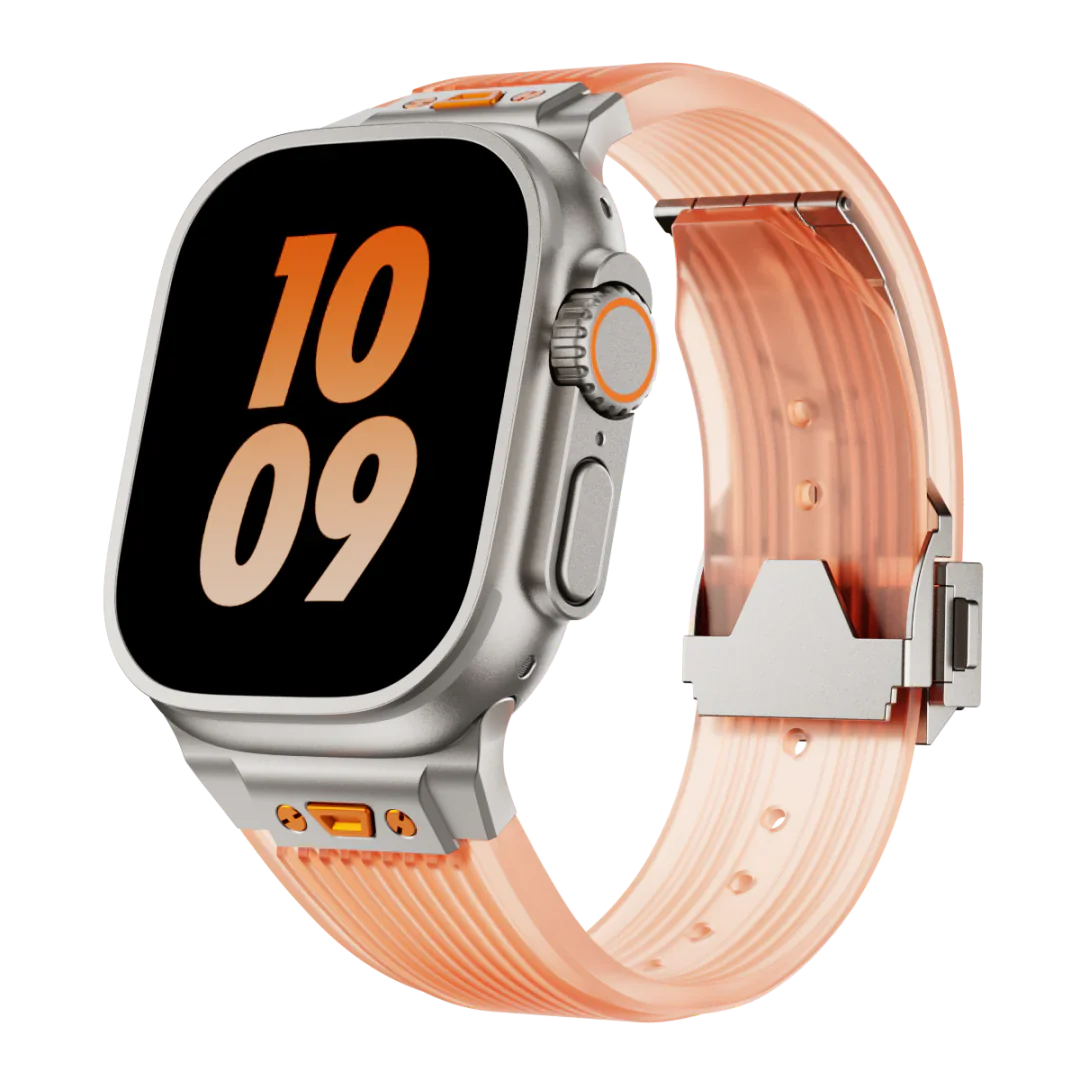 HB99 Bracelet en silicone transparent pour Apple Watch