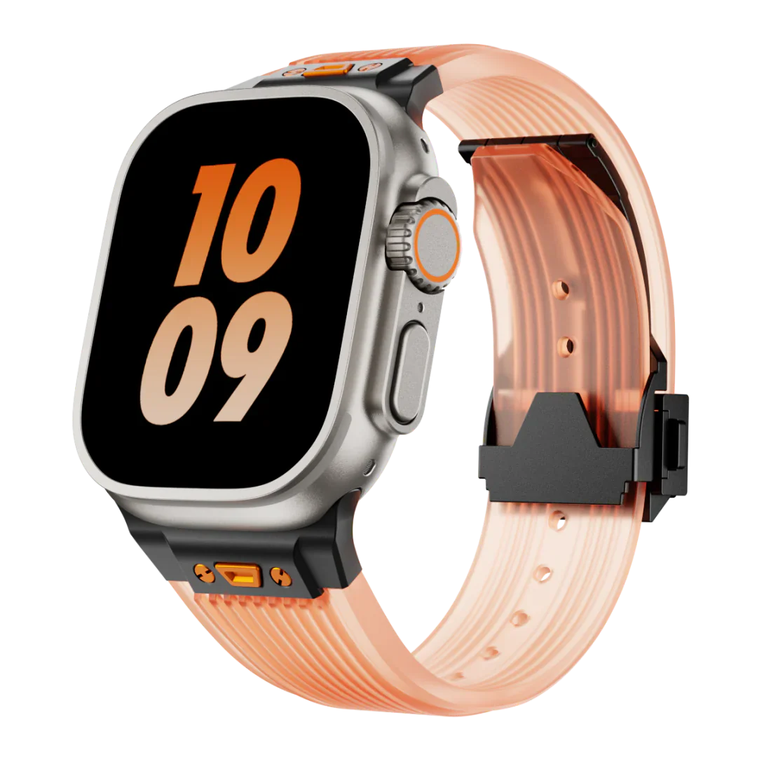 HB99 Bracelet en silicone transparent pour Apple Watch