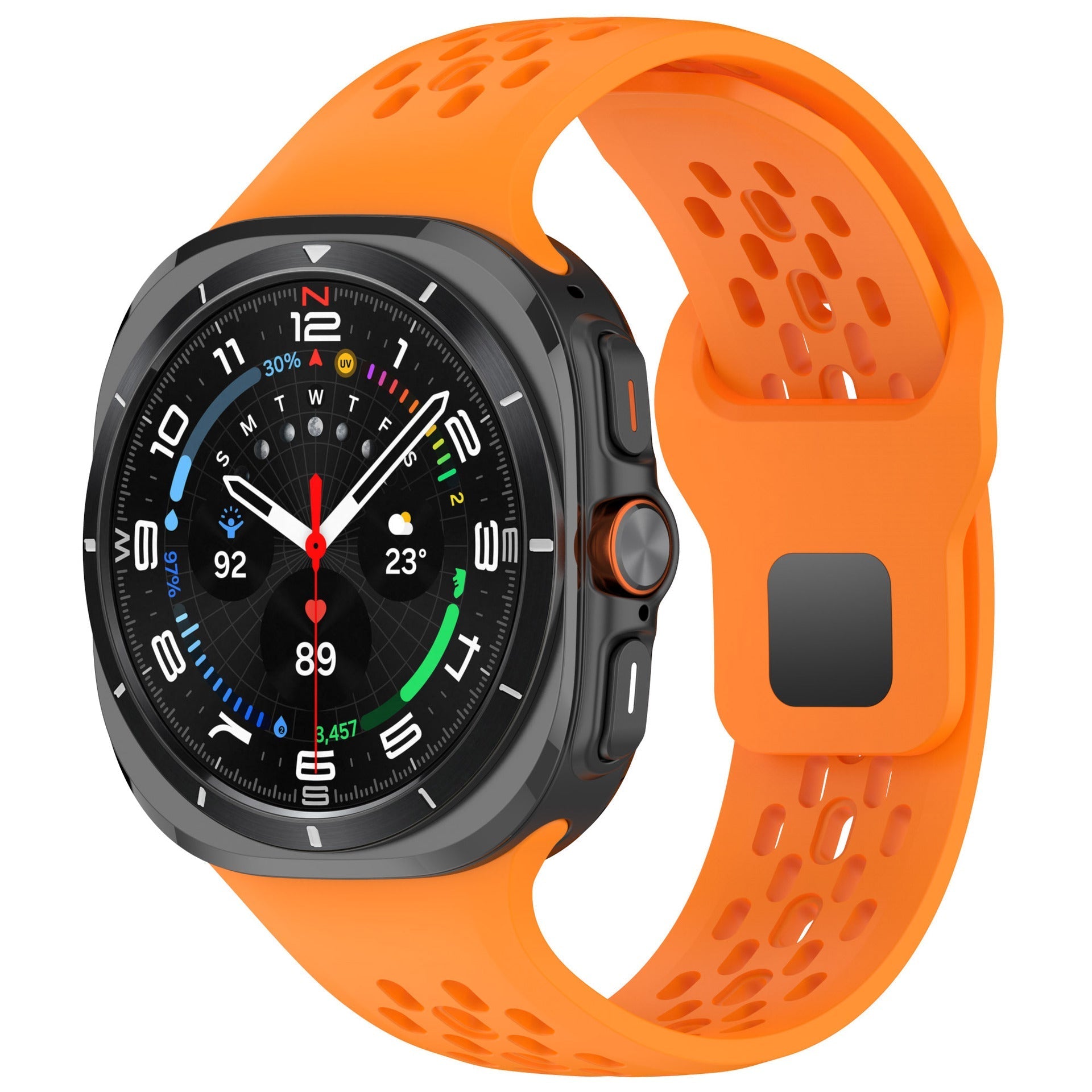 Sportovní prodyšný silikonový řemínek na hodinky pro Samsung Galaxy watch7 ultra 47mm