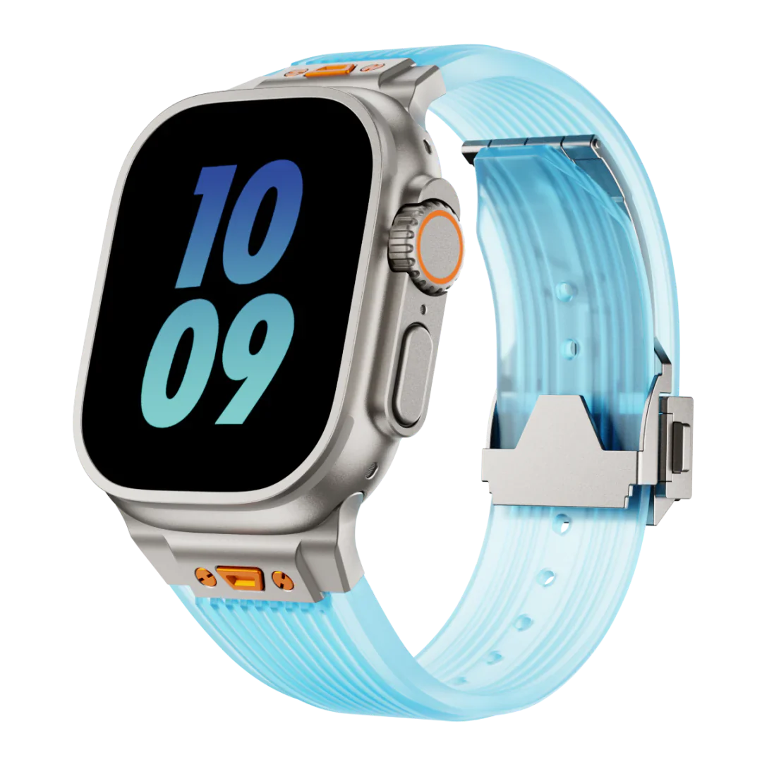 HB99 Bracelet en silicone transparent pour Apple Watch