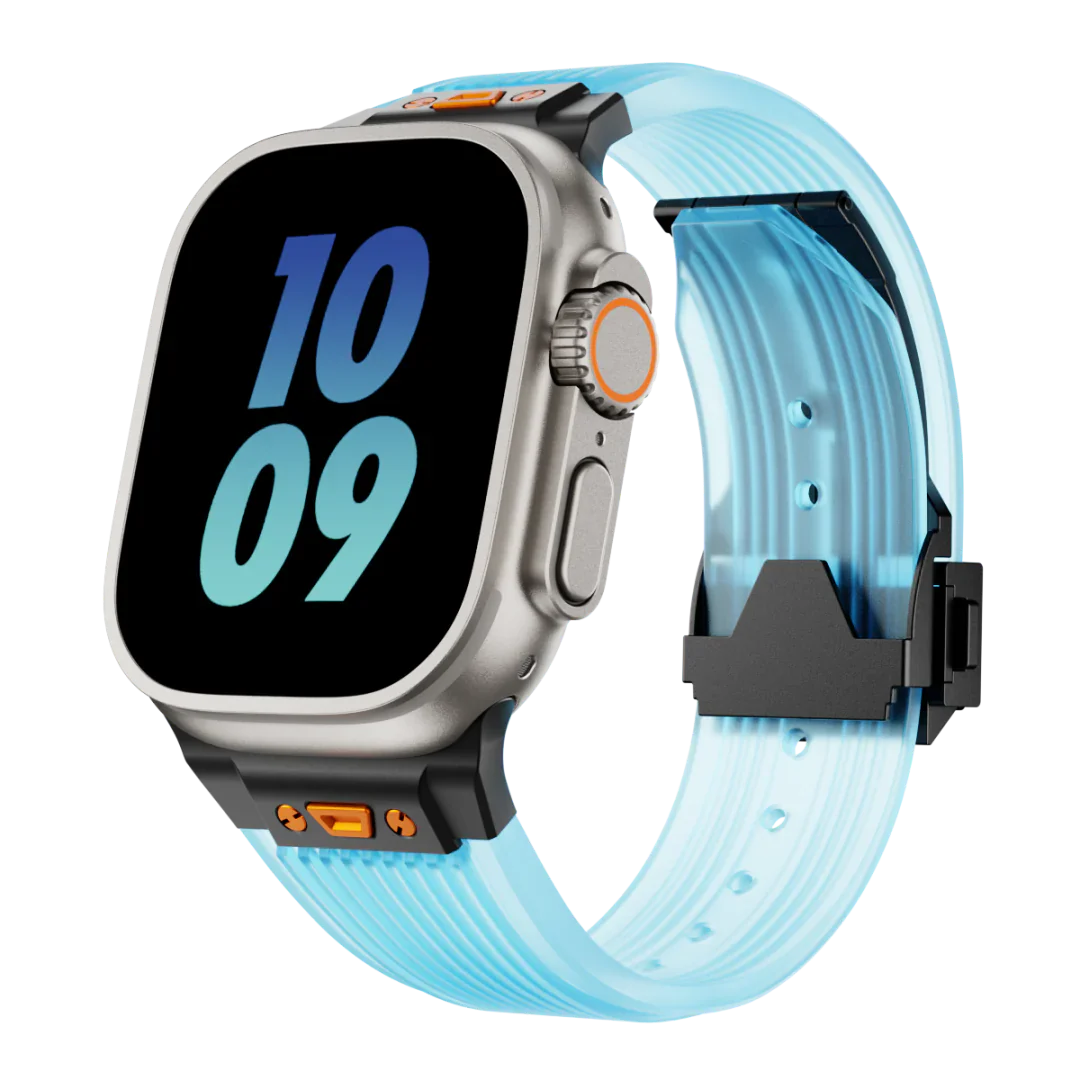 HB99 Bracelet en silicone transparent pour Apple Watch