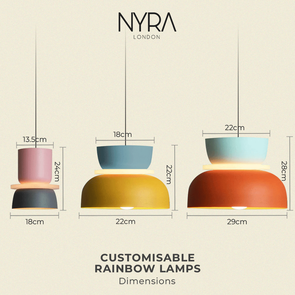 Customisable Rainbow Lamps