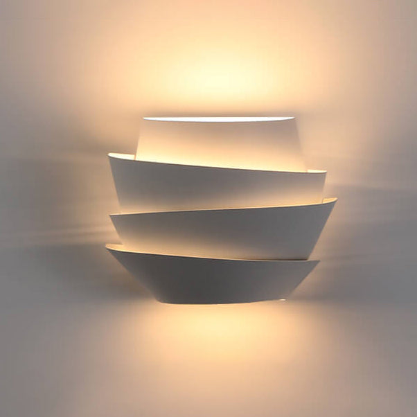 Luminique - Lampada da parete scandinava con doppi punti luce in ferro