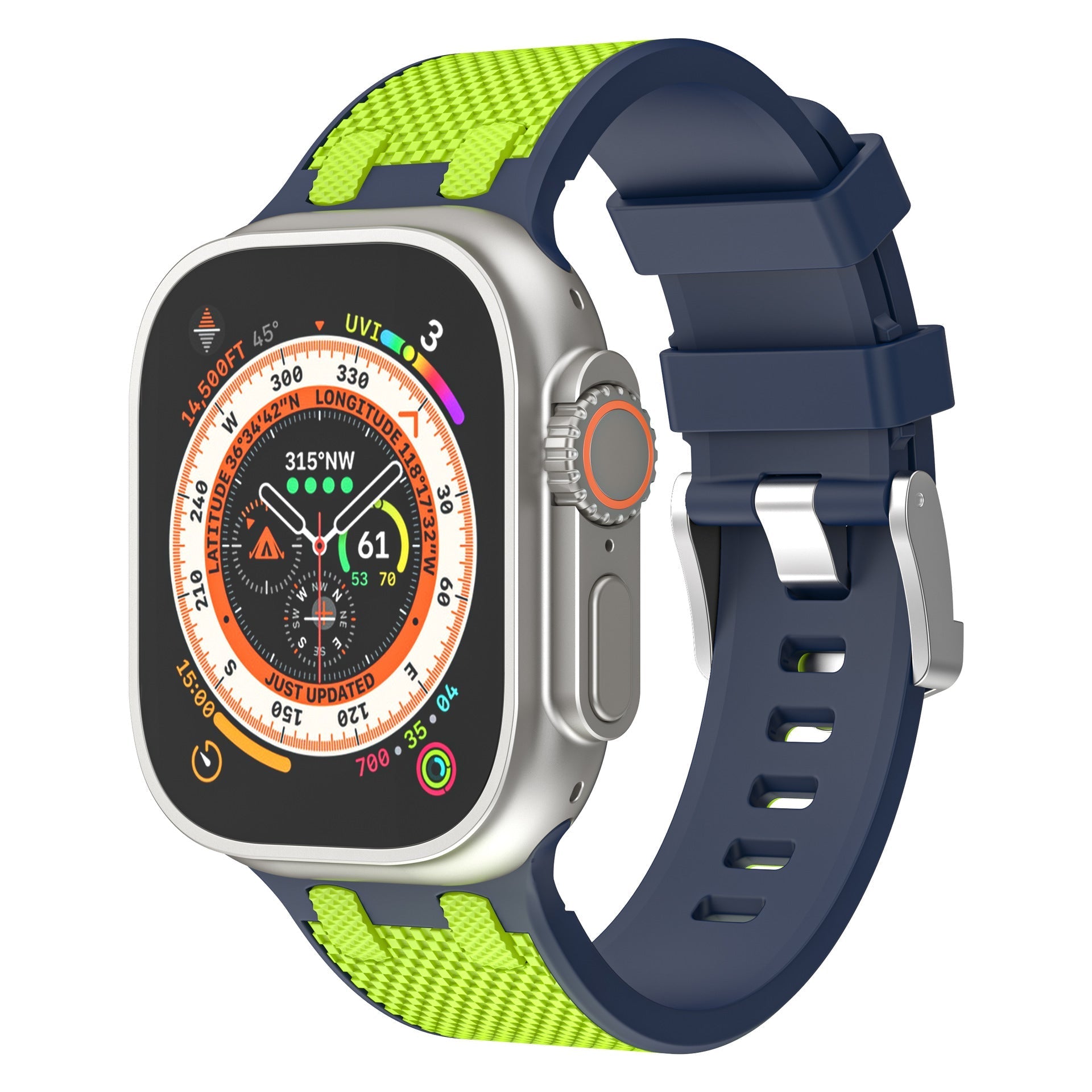 AP Dual Color Matchande Silikonband för Apple Watch