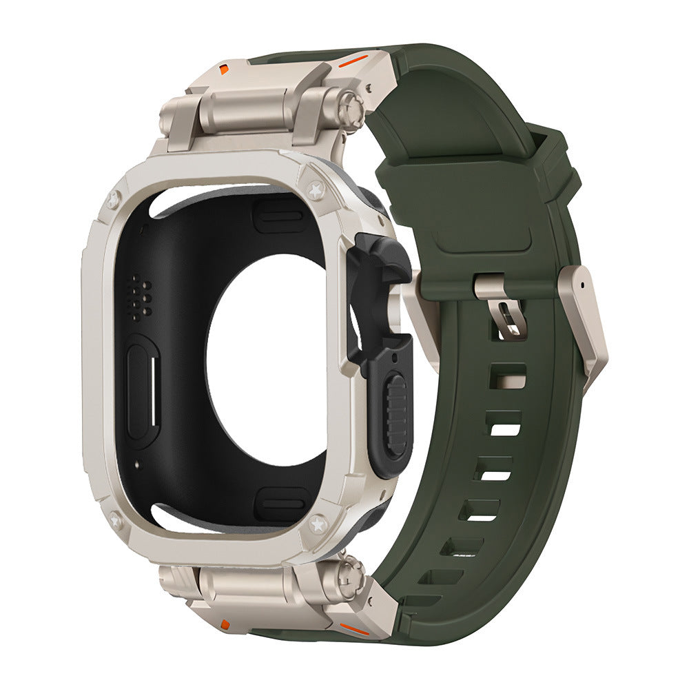 Funda 2 en 1 Explorer Tactical de goma flúor + TPU + PC para Apple Watch