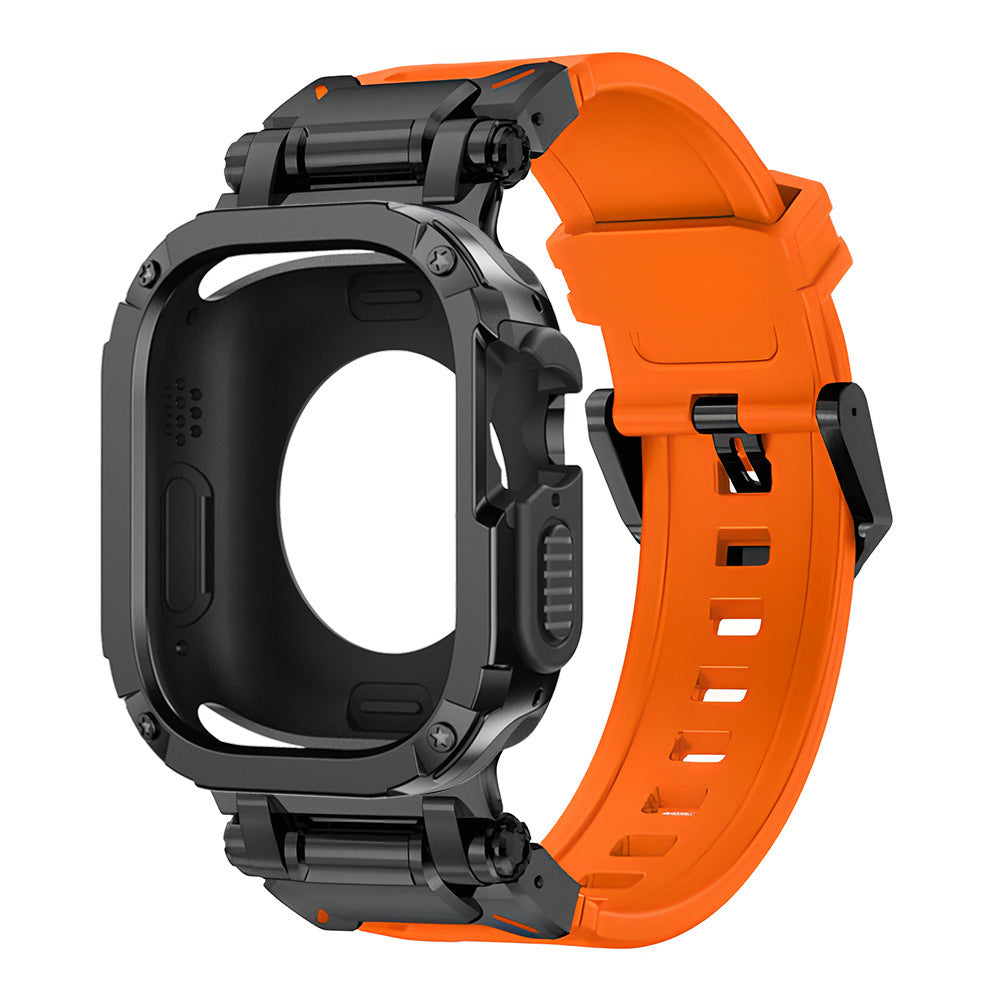 Funda 2 en 1 Explorer Tactical de goma flúor + TPU + PC para Apple Watch