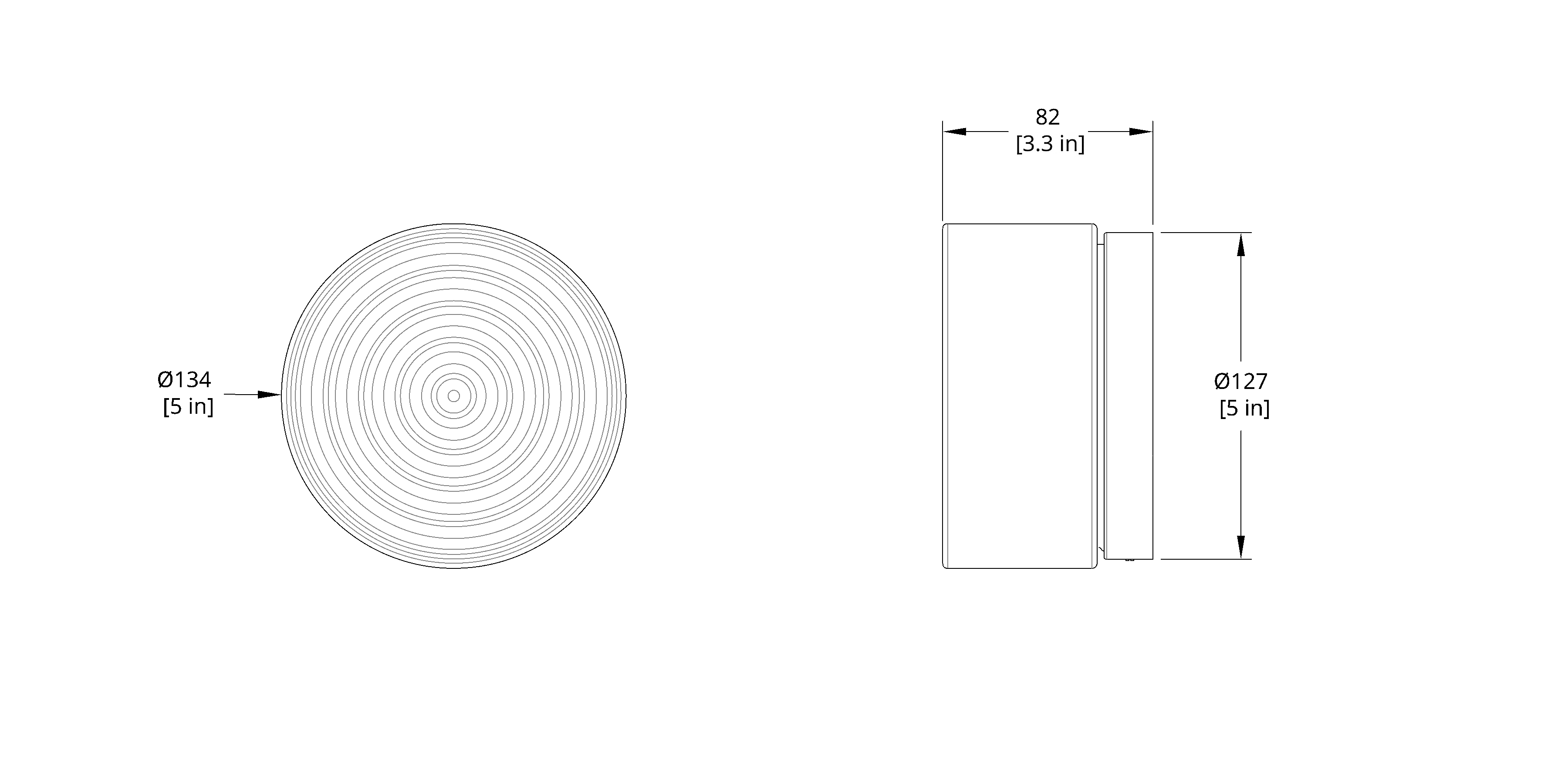 Applique murale en verre trempé TML Ripple IP65