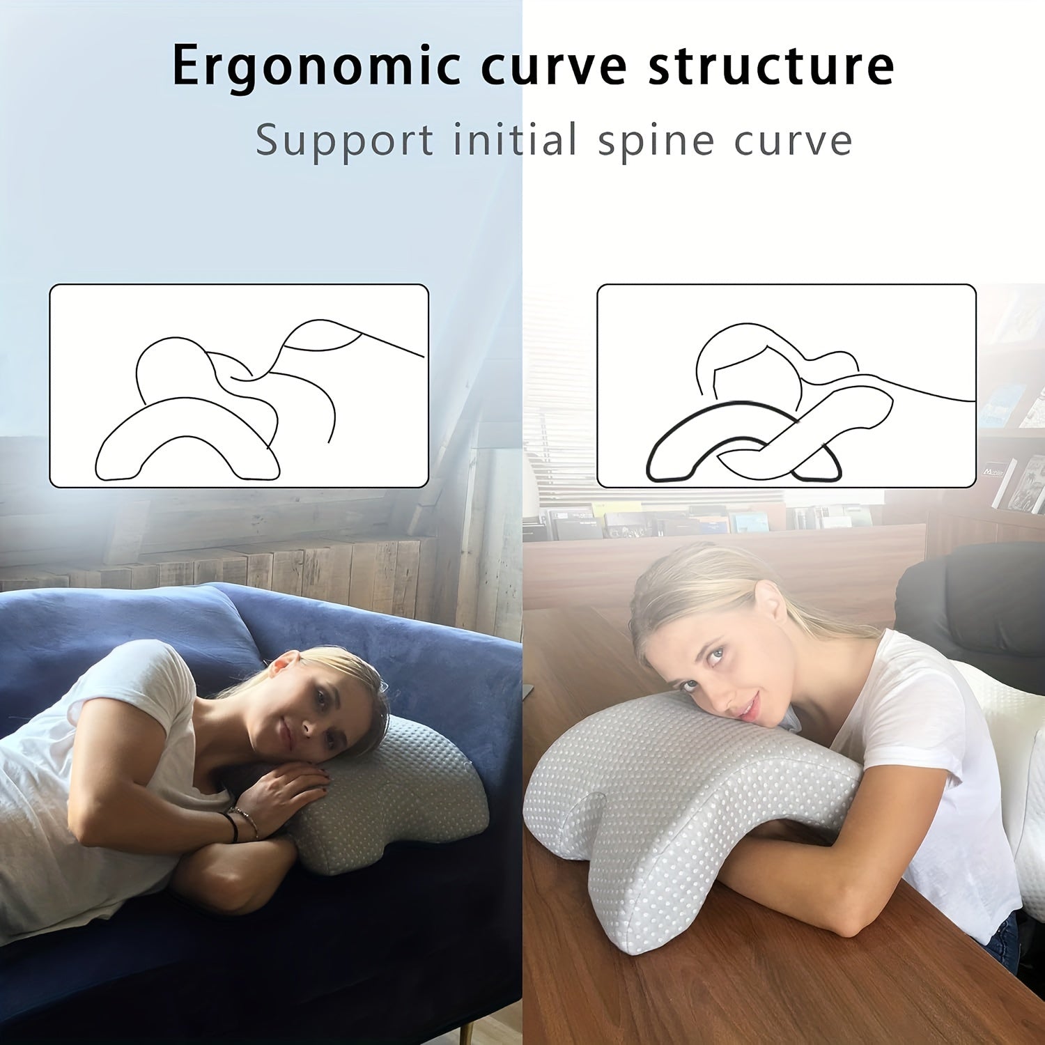 Purely Curved Memory Foam Pillow