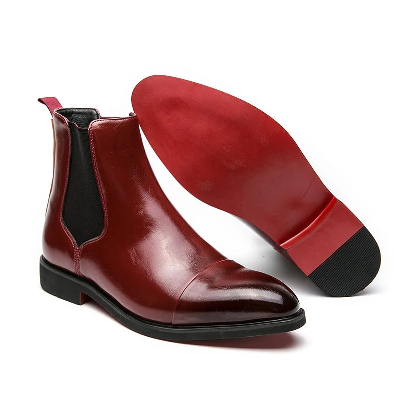 Huntsman™ Signature Crimson Chelsea Boots