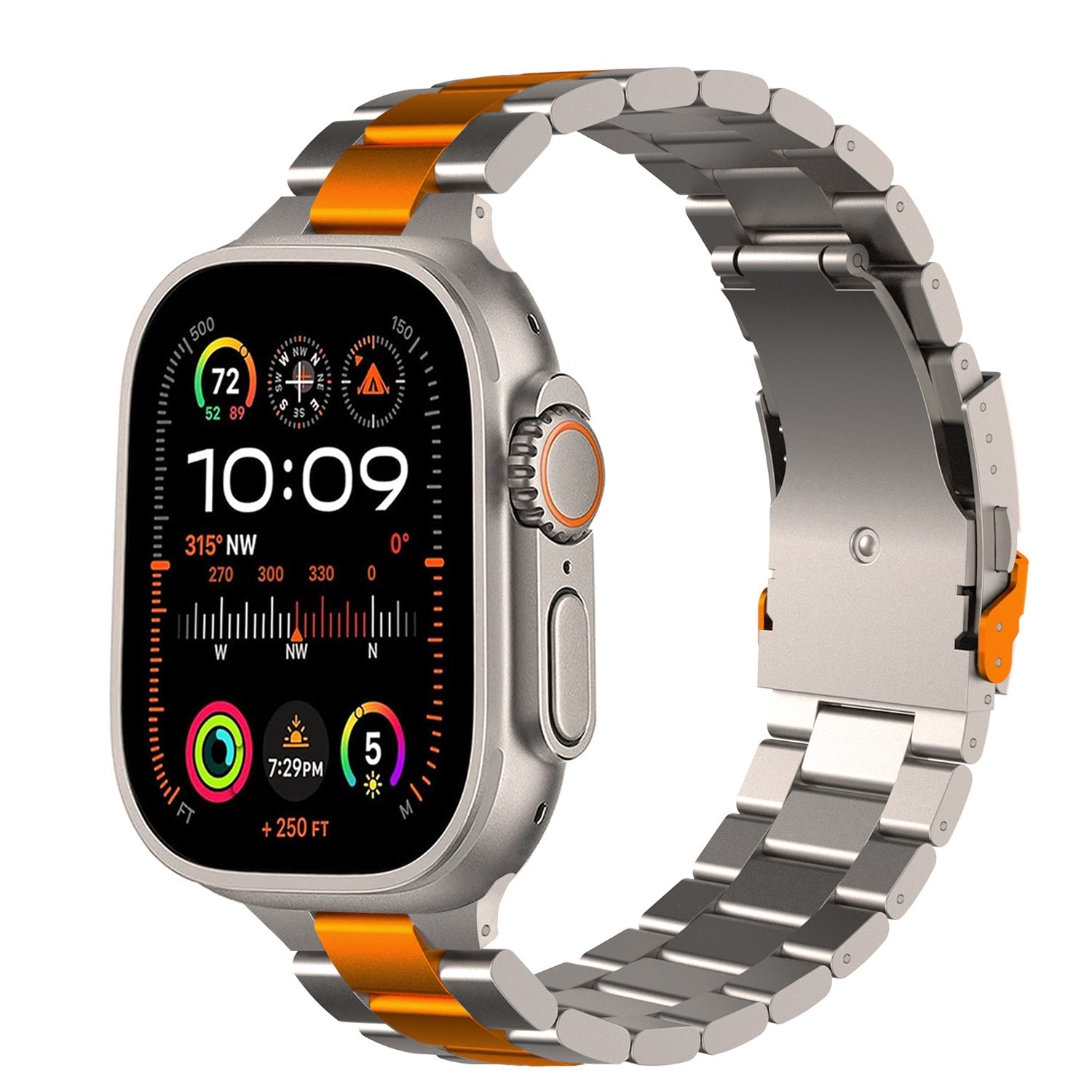 Fascia in Titanio Stile Business per Apple Watch