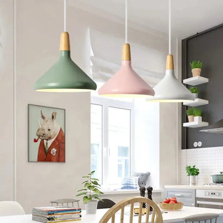 Macaron – Conical Metal Pendant Lamp