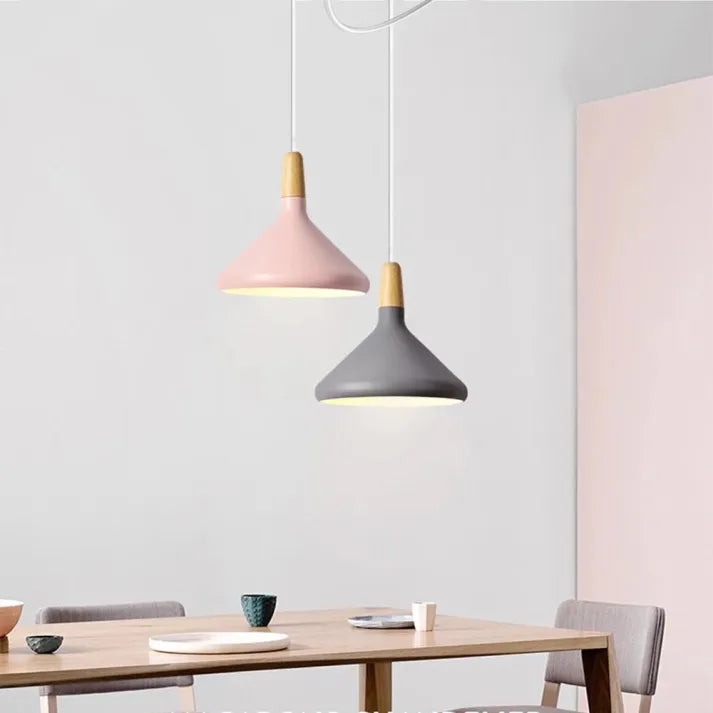 Macaron – Conical Metal Pendant Lamp