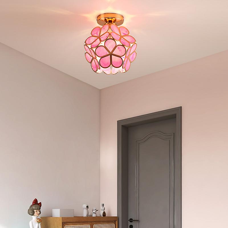 Design Blomster Stil Glass Gang-taklampe