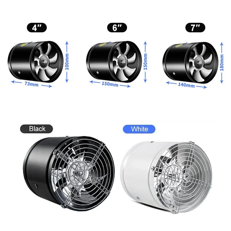 Powerful Silent Extractor Fan - Improve Air Quality at Home and Office