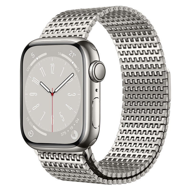 Bracelet magnétique design en acier inoxydable pour Apple Watch