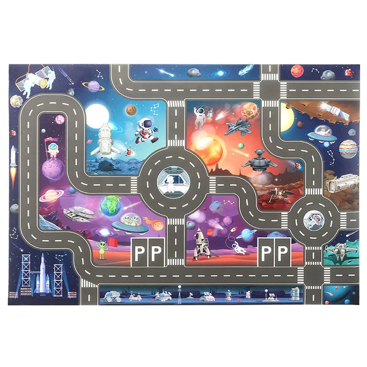 Biläventyr - Magic City Playmat™ - City Car Lekmatta