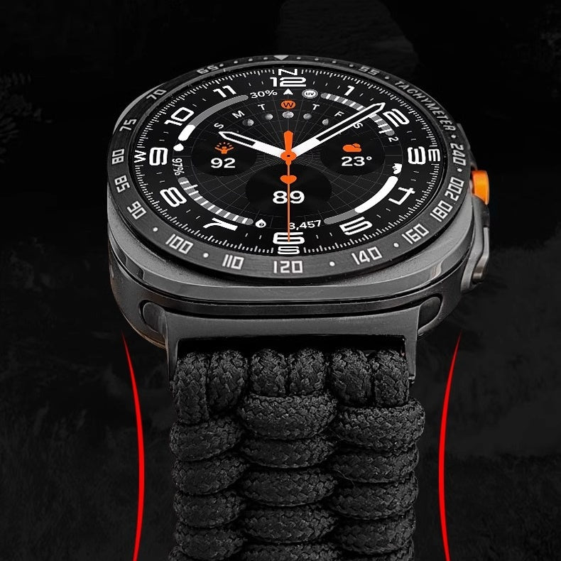 Outdoor Nylon Gewebtes Armband für Samsung Ultra Uhr