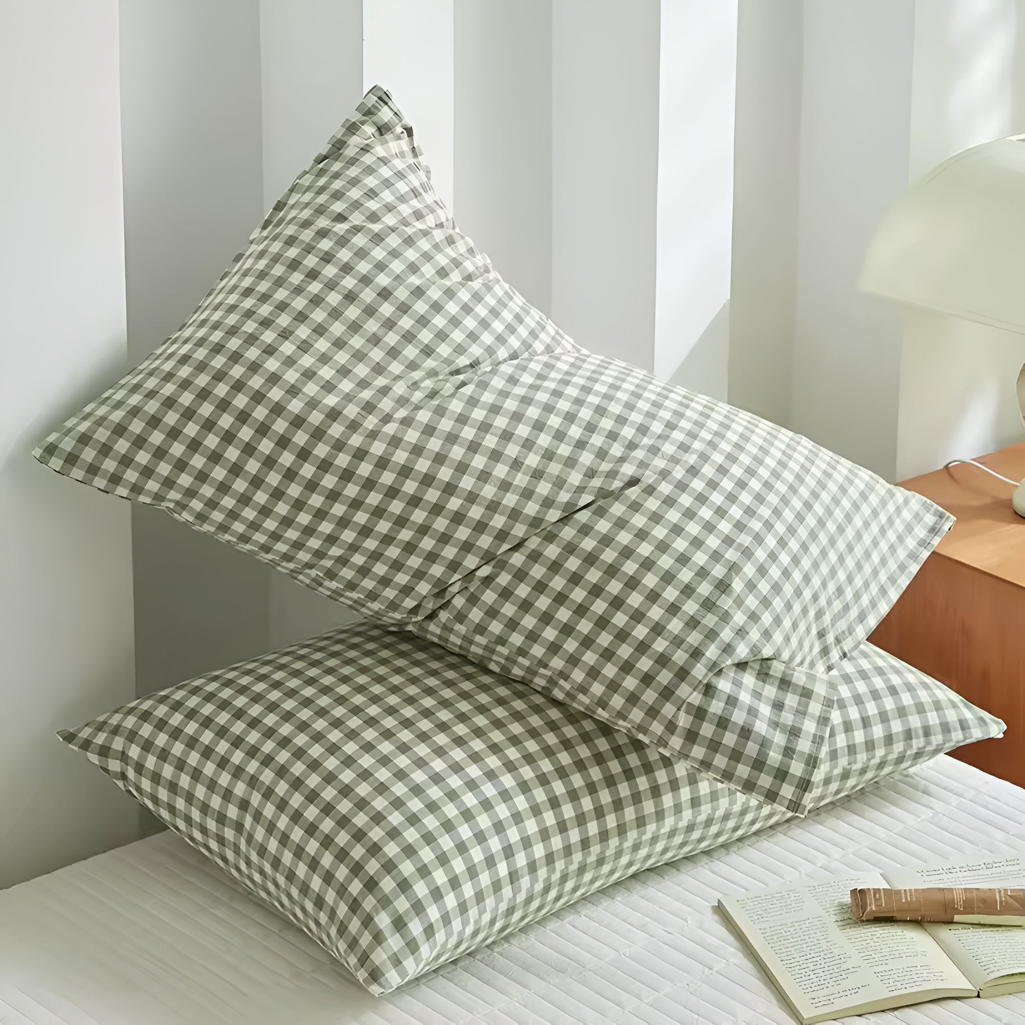 Soft Plaid Checkered Pillowcases