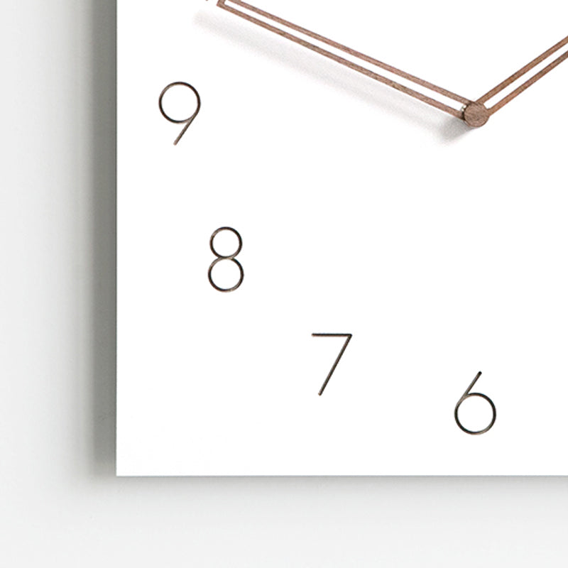 White Quadrangle Wall Clock Series