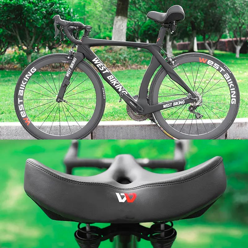 RIDEASE | Comfortable bicycle seat | Ergonomic design | Extra wide and breathable