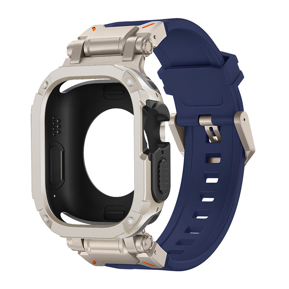 Funda 2 en 1 Explorer Tactical de goma flúor + TPU + PC para Apple Watch