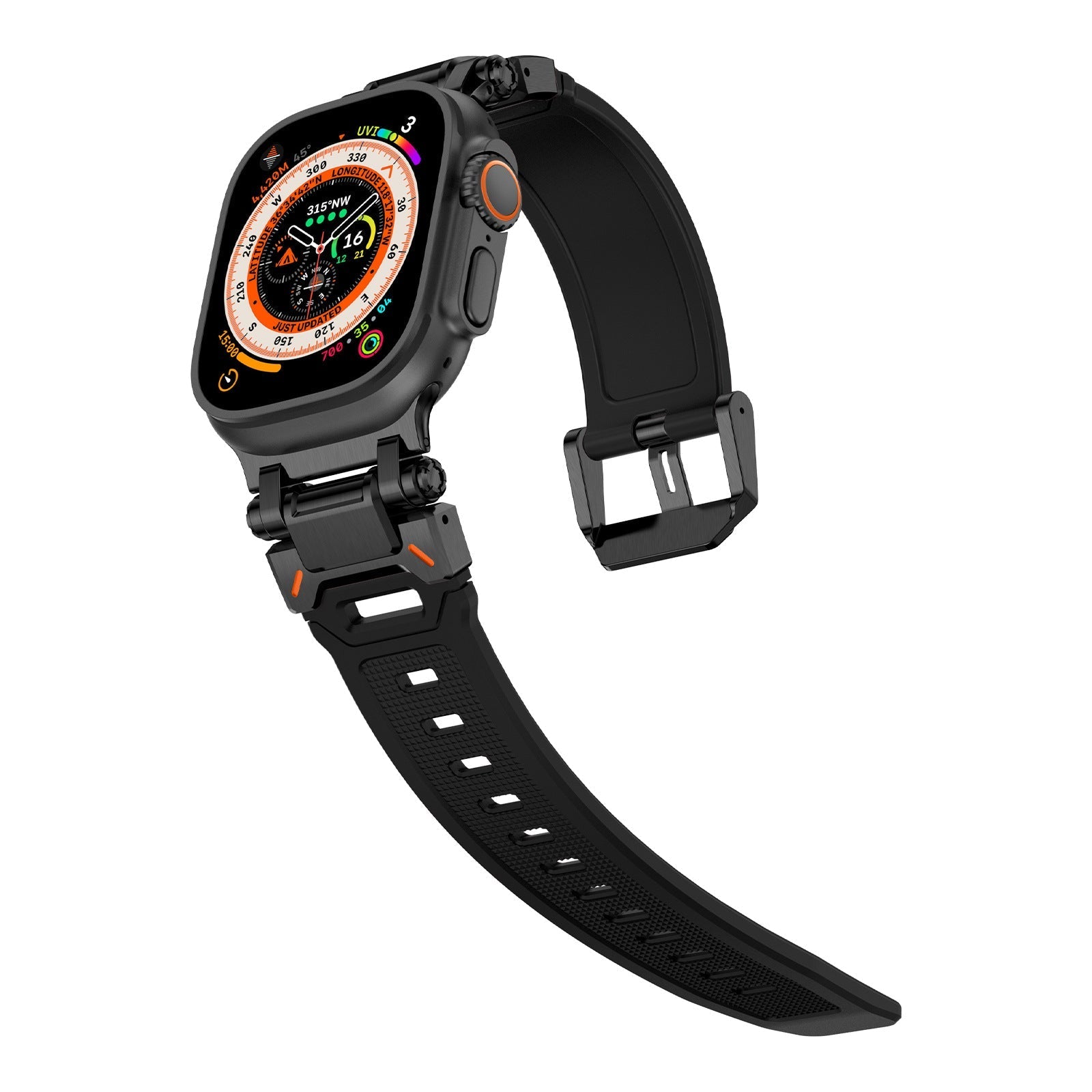 Explorer Tactical Fluoro Rubber Apple Watch Band