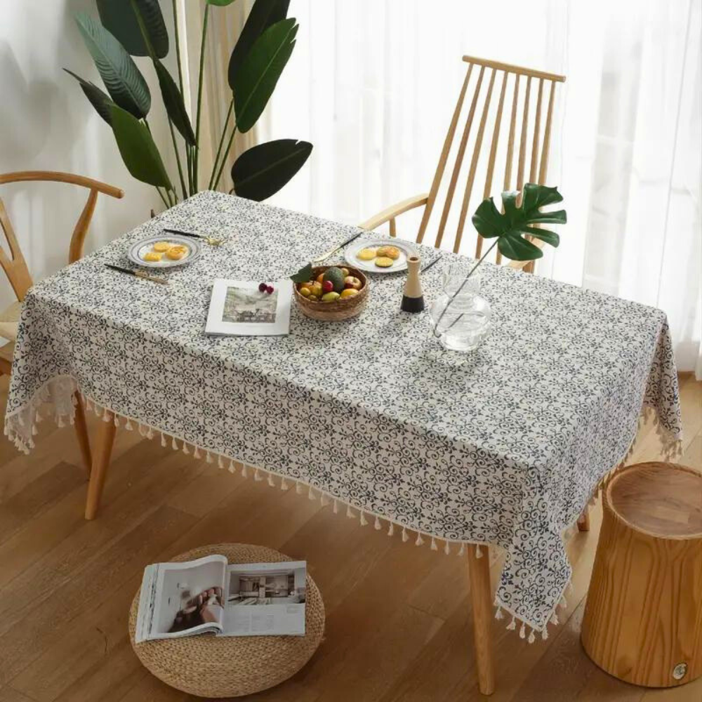 Cottage Chic Patterned Tablecloth