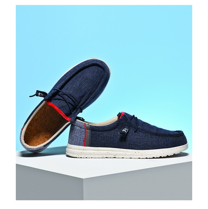 CasualEdge - Chaussures décontractées en toile pour hommes